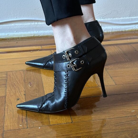 Carlos Santana Borderline Black Lethaer Bootie size 11US - Picture 1 of 8